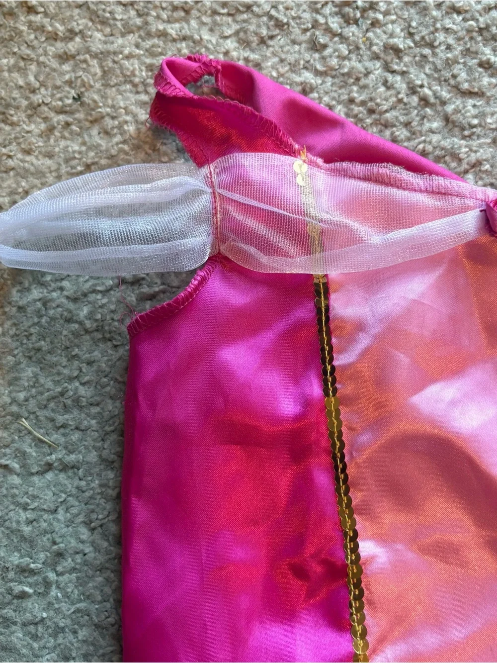 Disney Aurora 2 Piece Costume Dress Sz 4-6X Pink Sleeping Beauty Halloween